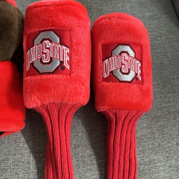 Ohio State Buckeyes Golf Club Headcovers Lot Of 4 Excellent Condition - Picture 7 of 7